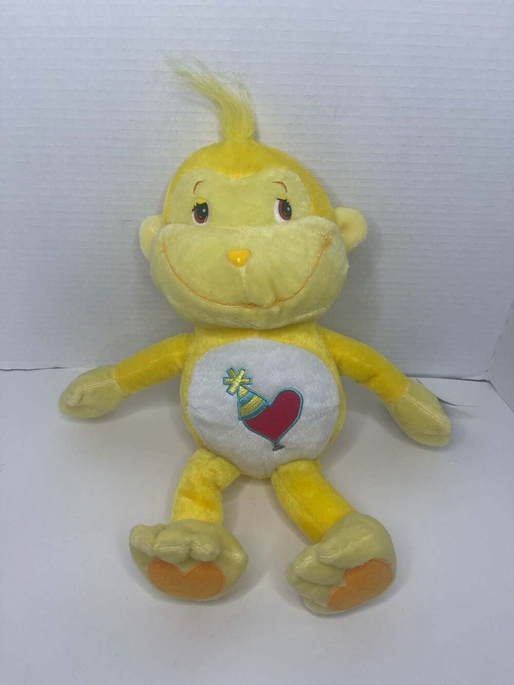 Care Bears Playful Heart Monkey Cousin Plush Yellow 13 Inch New